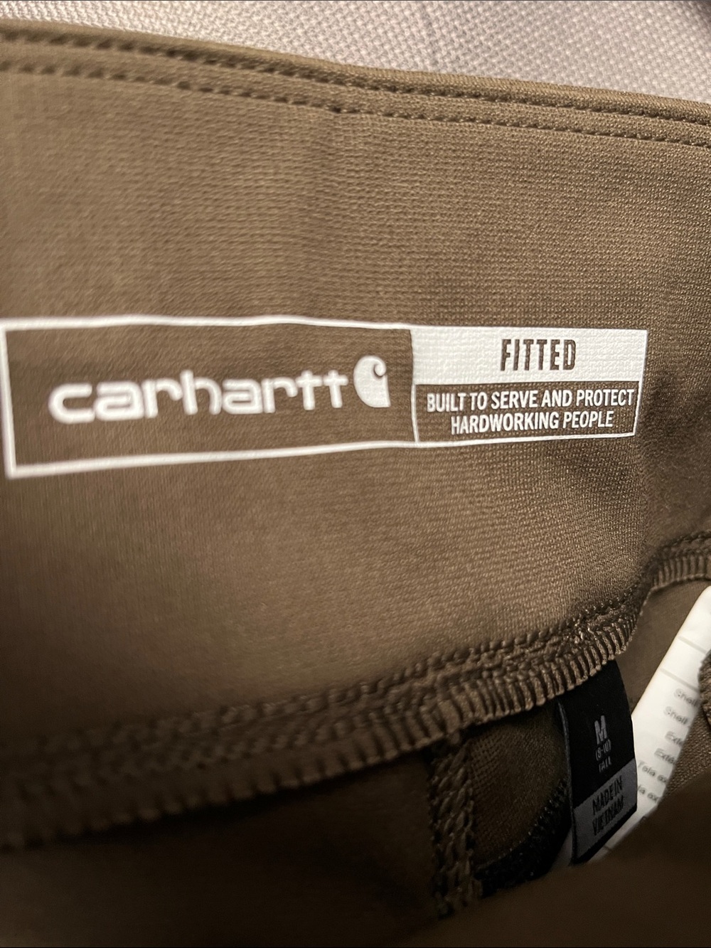 Carhartt Olive Brown Leggings with Utility Pockets - Picture 4 of 8